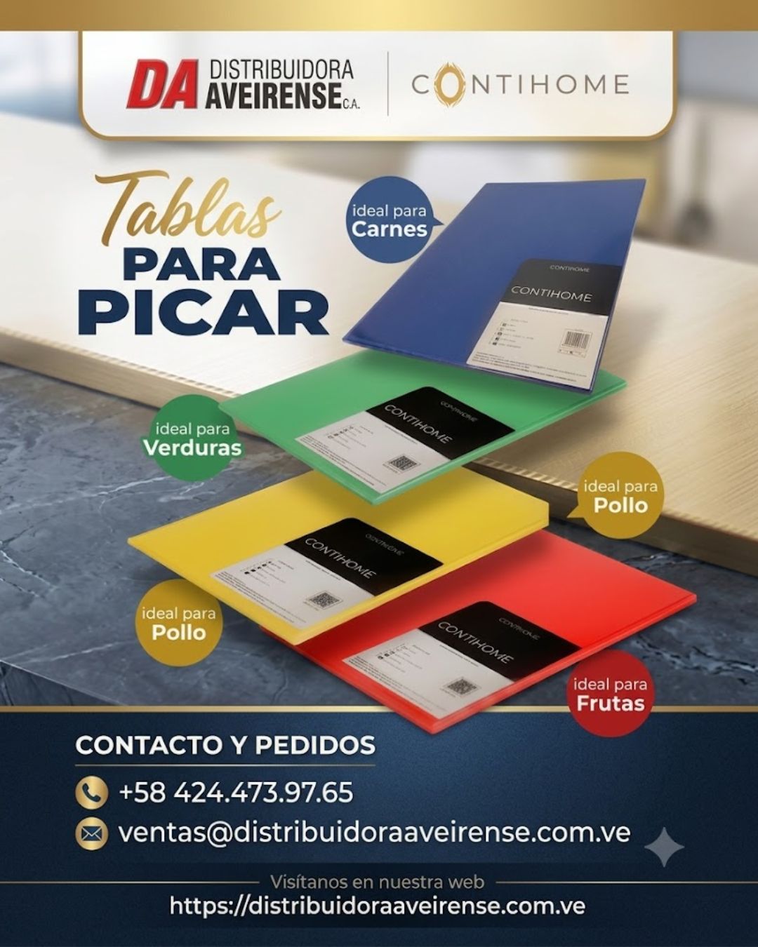Tablas para Picar por Código de Colores Contihome